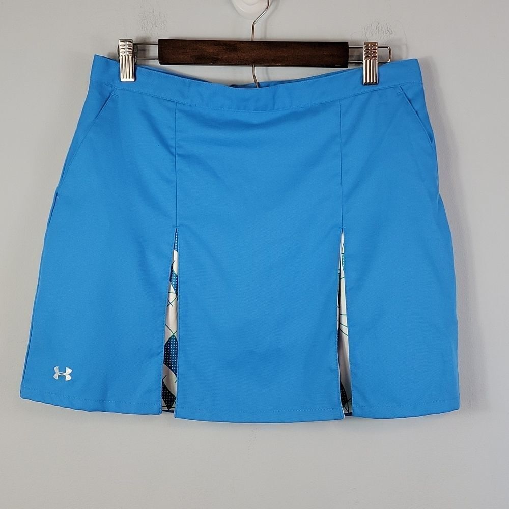 UNDER Armour Performance Blue Pleated Golf Skort / Size 8